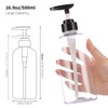 Segbeauty Shampoo Bottles, Shower Gel Dispenser, Pack of 3, 500