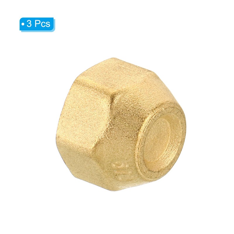 PATIKIL Sockets 3/8 Inch Brass Seal Plug 3 Pack SAE