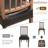 WUSOUPU Waterproof Dining Chair Seat Covers Leather Kitchen Seat Covers,