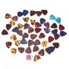 Yibuy Multicolor 1 Set of 50 Celluloid Guitar Picks 0.46mm