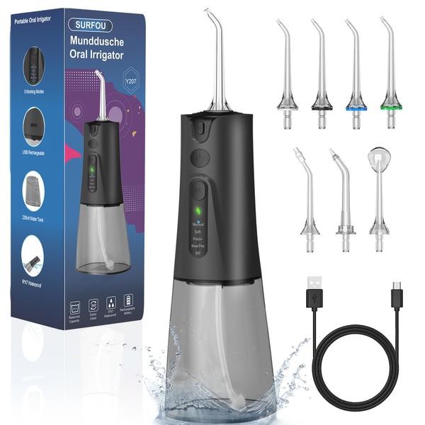 SURFOU Oral Irrigator Wireless Oral Irrigator 230 ml 5 Modes