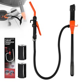 Portable Electric Fuel Transfer Pump, Battery Powered Siphon Pump for Gas/Diesel/Water, 2.4GPM Flow Control with Filter, Easy Multi-Use Pump for Cars, Camping