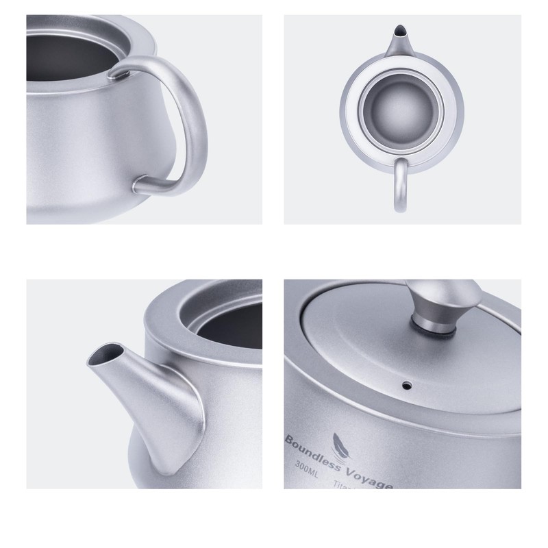 Boundless Voyage 300ml Titanium Kettle Portable Kung Fu Tea Set