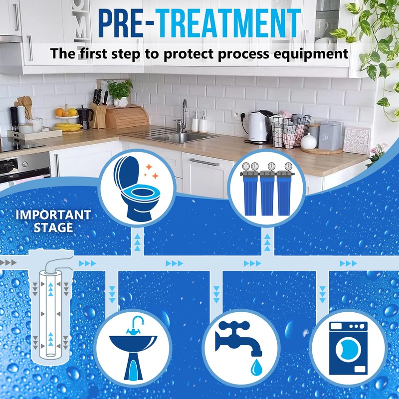 Standard Whole House Coconut Shell Granular Activated Carbon Water Filter
