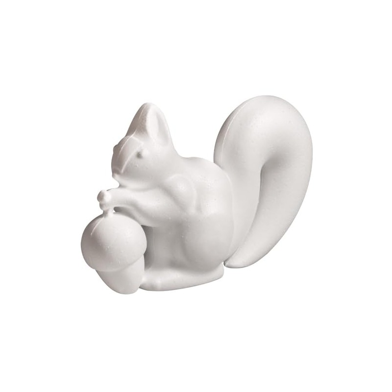 Rayher 30192000 Polystyrene Squirrel, 10.5 x 18 cm