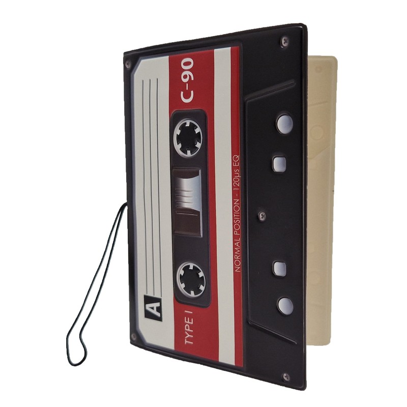 Komonee Retro Cassette Tape Travel Passport Cover Holder