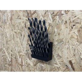Drill Wall Mount Holder for Metal Drills 13-1 mm Wall Mounting Tool Wall Including Screws