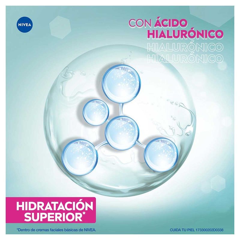 Gel facial refrescante NIVEA cuidado facial con ácido hialurónico 100ml