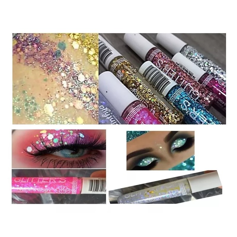 Natural Girl 3 Glitter Para Ojos Cuerpo Maquillaje Fiestas Festivales