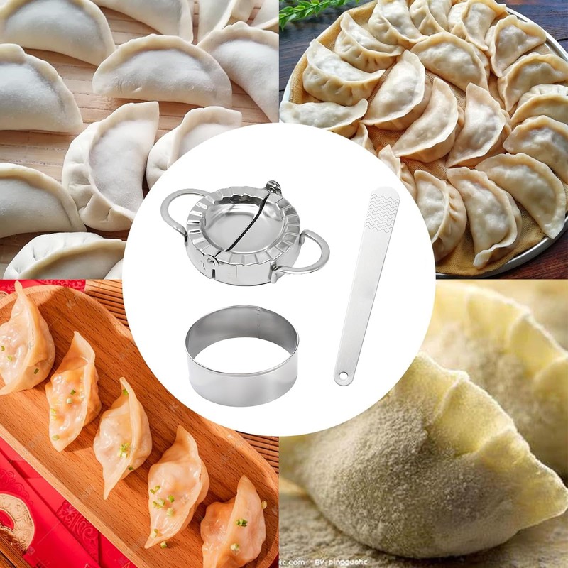 3 PCS Dumpling Maker Set, Dumpling Maker, Gyoza Maker, Ravioli