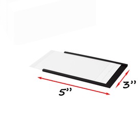 Realth C Channel Magnetic Label Holders 30 Pack 3'' x 5'' with Paper Inserts and Clear Plastic Protectors, Magnetic Data Card Holders File Cabinet Labels for Metal Racks and Shelves