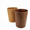 【Wooden Trash Can】Trash Can Dust Box Top Opening Wooden Trash