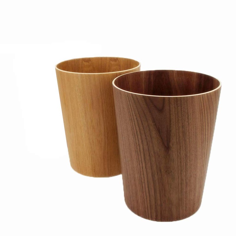 【Wooden Trash Can】Trash Can Dust Box Top Opening Wooden Trash