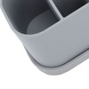 Silicone Toothbrush Toothpaste Holder Multipurpose 5 Slots Drainage Holes Bathroom
