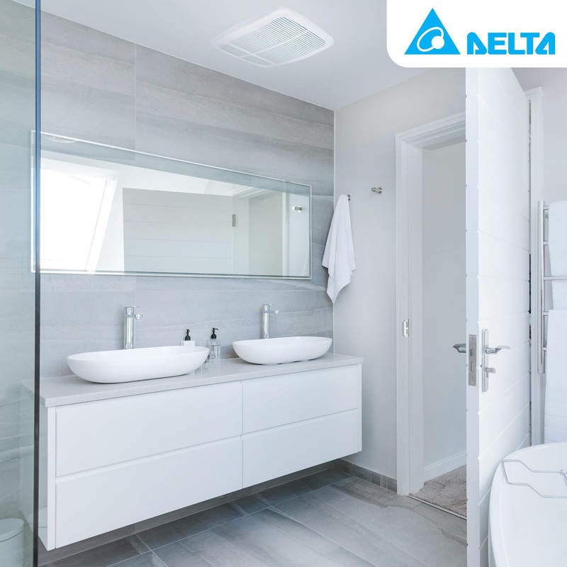 Delta Breez Radiance Exhaust Bathroom Fan 80 CFM Energy Efficient