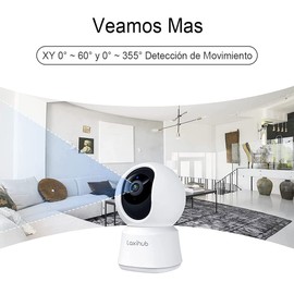 P2 Cámara de Seguridad Interior, EASYTAO 2MP Cámara Alexa Wifi 1080P FHD Audio Bidireccional, Control Remoto Detección de Movimiento Visión Nocturna, Compatible con Alexa y Google Assistant