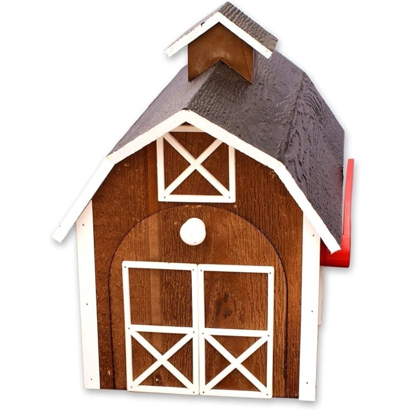 AmishToyBox.com AmishToyBox.co - Chestnut with White Trim