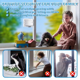 Sliding Door Lock-4 Pack Sliding Glass Door Child Safety Lock for Sliding Glass Door, Sliding Windows, Patios Doors, Closet Doors,Cabinet Doors- Sliding Door Baby Lock Proof- No Drill Tools Needed