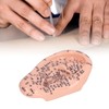 6.7in Ear Acupuncture Model Silicone Engraving Ear Massage Acupuncture Model