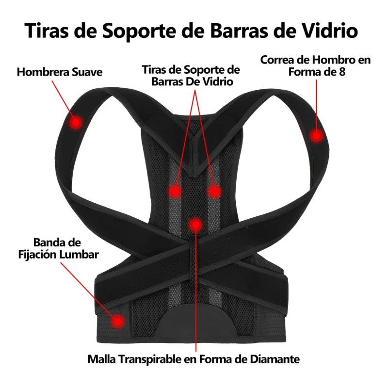 Faja Removedora De Joroba Mala Postura Dolor Tensión Estrés