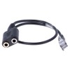 RJ9 to Double Jack 3.5mm Female Adapter for Headphone Jack