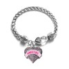 Inspired Silver - #BESTIES Candy Pink - Silver Braided Bracelet