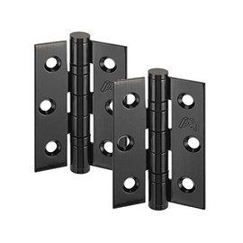 Black Door Hinges 3 Inch 75mm Suitable for Internal Doors