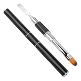 Pincel Para Uñas Polygelacrigel Doble Con Espátula 3 Pzas