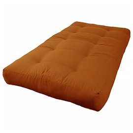 Blazing Needles Renewal 8" Twill Futon Mattress, Twin, Spice