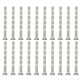 PATIKIL Pan Head Machine Screws Cabinet Handle Screws M4x50 50pcs Breakaway Screws Plus Drive Flat Counter Sink Head Fixed Cutting Slots Articulated Bolt Drawer Handle Lever