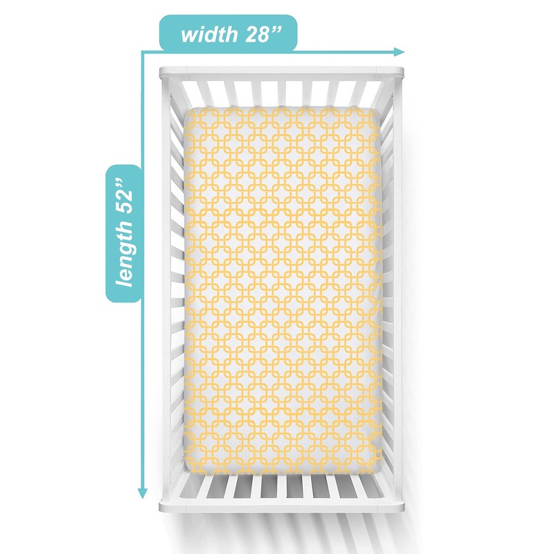 American Baby Company Printed Heavenly Soft Chenille Fitted Crib Sheet,