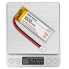 MakerHawk 4 Pack 3.7V 1000mAh LiPo Battery Rechargeable 1S 3C