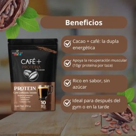 Café Con Proteína Y Cacao En Polvo Earth Co (10 G Proteina) Cacao                                                                                     