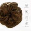 YUESUO 1PCS Messy Bun Hair Pieces Wavy Curly Scrunchies Synthetic