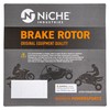 NICHE Front Rear Brake Rotor Pad Semi Metallic Kit For