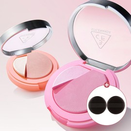 3CE Blushelighter Blush Lighter Gifted Mini Finger Puff Set / 3CE BLUSHLIGHTER 블러쉬 라이터 증정미니 핑거 퍼프 Set