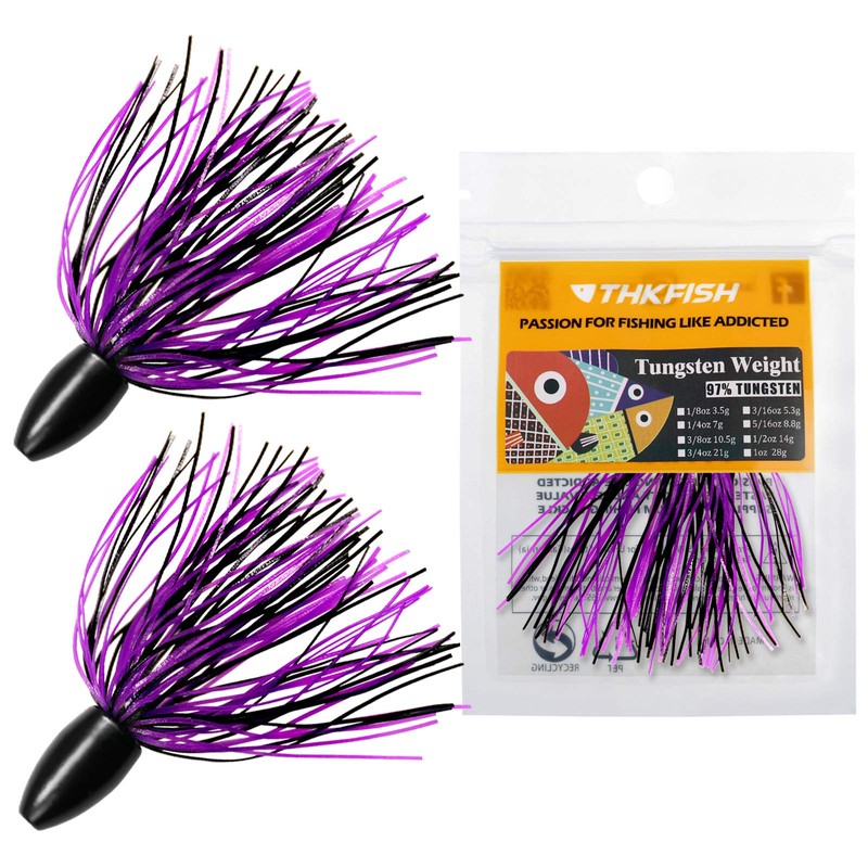 THKFISH Tungsten Sinker Tungsten Sinker Tungsten Punch Rig 42g 2pcs