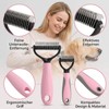 2-Piece Pet Grooming Set Undercoat Brush Dog Undercoat Brush for