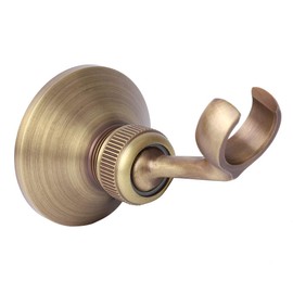 Shower Head Holder, Adjustable Brass Handheld Shower Head Holder Bracket Wall Mounted Holder for Bathroom