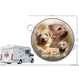 Pets-easy Circular Sticker Dog 50 cm Norfolk Terrier