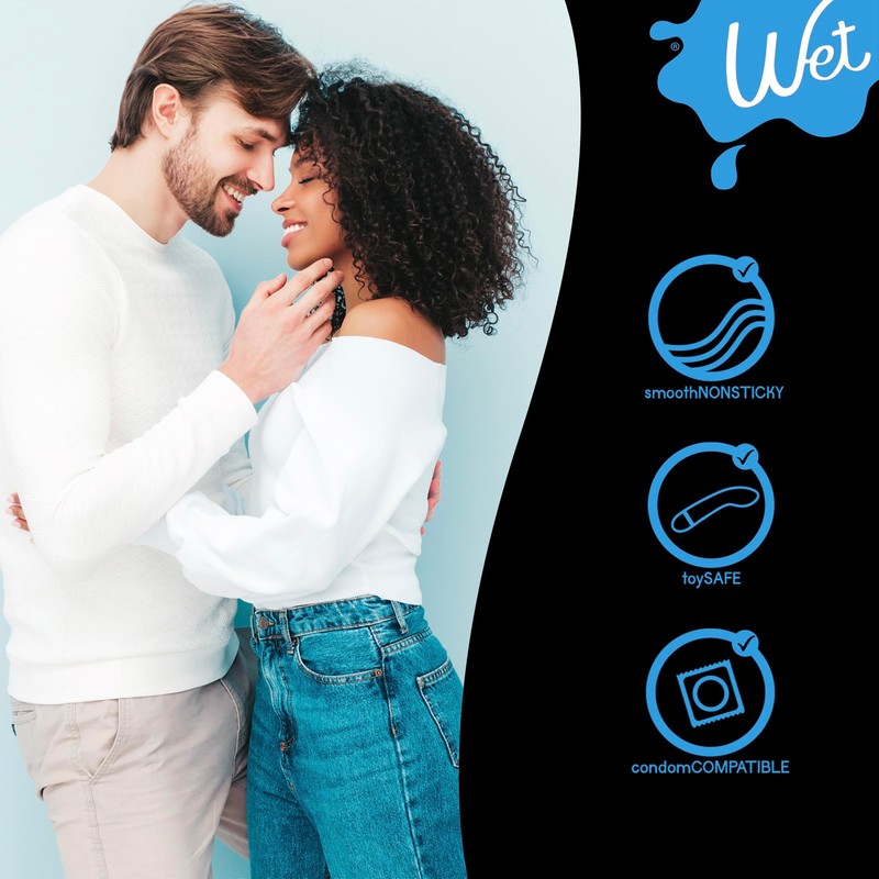 Wet Silver Water-Based Lubricant | Long-Lasting, Original Premium Formula |