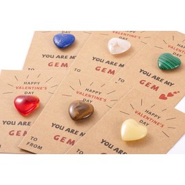 YCXXGS Valentines Day Gifts for Kids - Valentines Cards with Heart-Shape Crystals - Valentine Gift Exchange for Boys Girls Toddlers Class Classroom School Party Favor