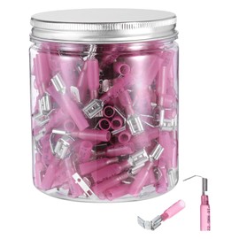 sourcing map 50Pcs Heat Shrink Piggy Back Spade Connectors,Red 22-16 AWG Electrical Quick Disconnect Piggy Back Terminals for Automotive Marine Crimp Connectors