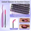 Individual Lashes Kit Cluster Lashes D Curl 0.07mm Mixed 12-16