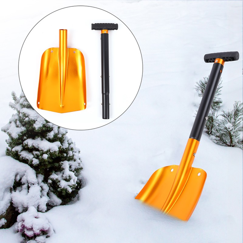 Aluminum Outdoor Multifunction Folding Snow Mud Shovel for Climbing Camping