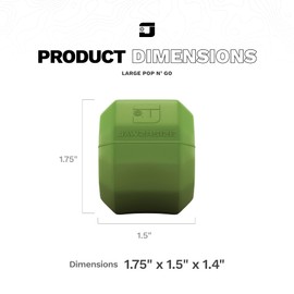 Jawzrsize Pop 'N Go Jaw, Face, and Neck Exerciser - Define Your Jawline, Slim and Tone Your Face, Look Younger and Healthier - Helps Reduce Stress and Cravings - Facial Exerciser (Advanced Green)