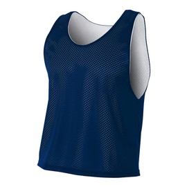 A4 Sportswear Navy Blue/White Youth Medium Reversible Jersey Pinnies