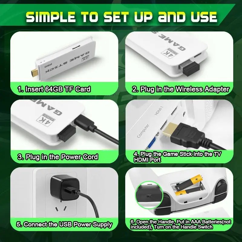 Retro Game Console with 40,000+ Built-in Games, 19 Emulators, 2
