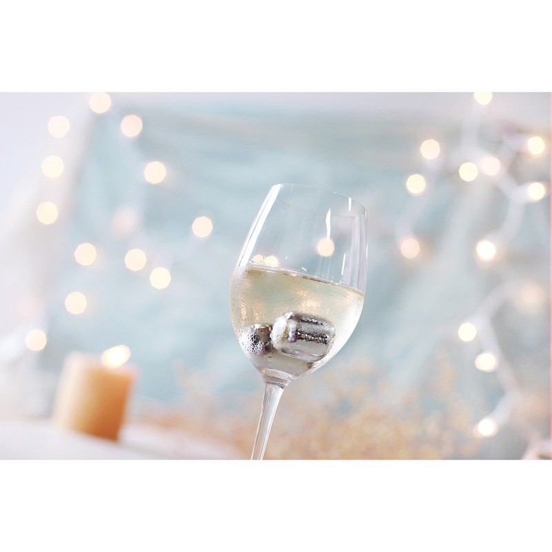 SPARQ Wine Pearls -Set of 4 Hand Polished Stainless Steel
