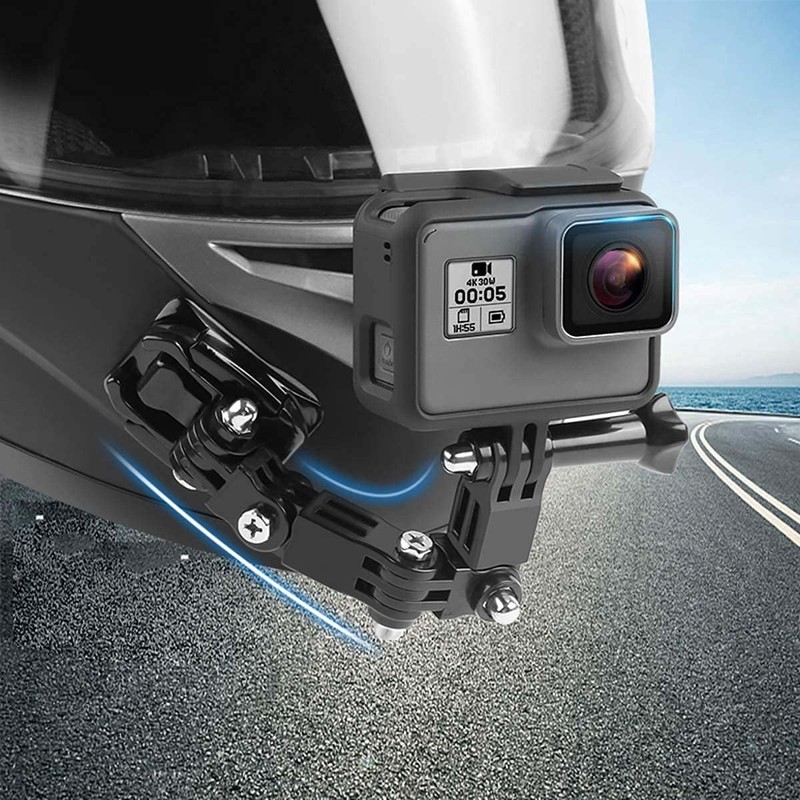Soportes y Abrazaderas para Cámara para Casco de Motocicleta, Girar